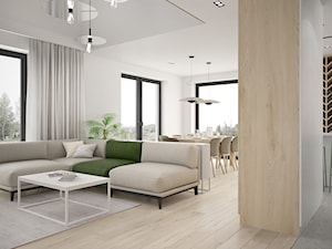 DOM JEDNORODZINNY 200 m2, KRAKÓW - Salon, styl nowoczesny - zdjęcie od Dream Design