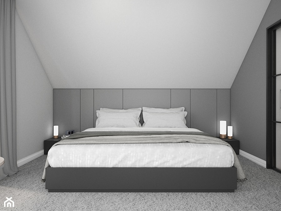 DOM JEDNORODZINNY 200m2 TYNIEC, POLSKA - Sypialnia, styl nowoczesny - zdjęcie od Dream Design