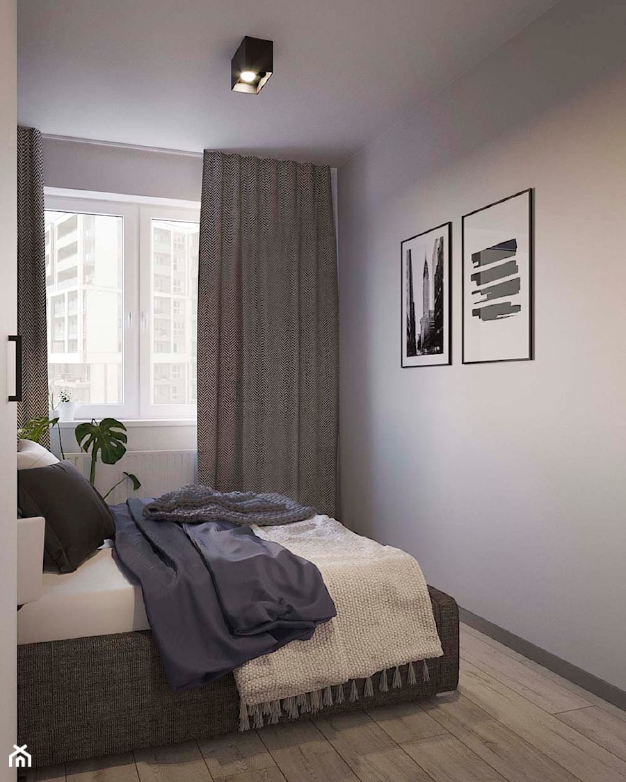 MIESZKANIE 38,5 m2 - Sypialnia, styl nowoczesny - zdjęcie od Dream Design