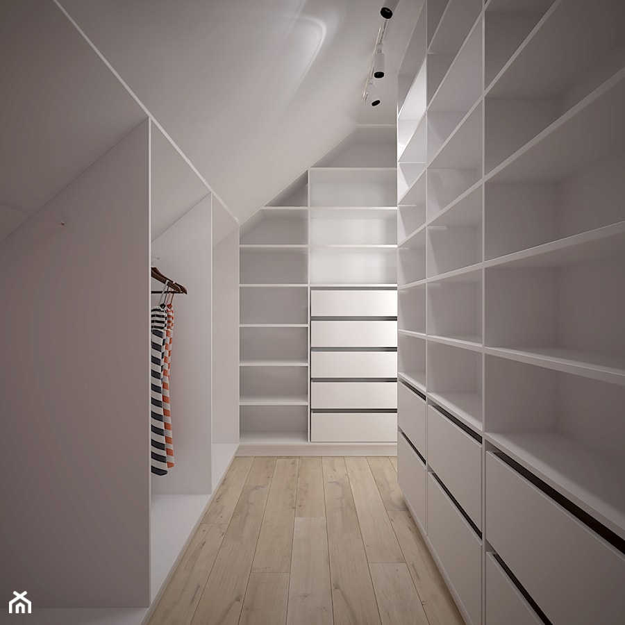 DOM JEDNORODZINNY 200 m2, KRAKÓW - Garderoba, styl nowoczesny - zdjęcie od Dream Design