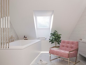 ŁAZIENKA, HOL, GARDEROBA 38 m2 - Łazienka, styl glamour - zdjęcie od Dream Design