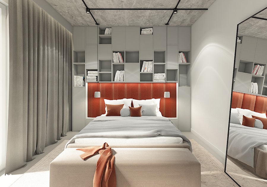 MIESZKANIE 102 m2, KRAKÓW - Sypialnia, styl nowoczesny - zdjęcie od Dream Design