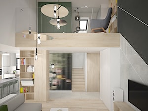 DOM JEDNORODZINNY 200 m2, KRAKÓW - Salon, styl nowoczesny - zdjęcie od Dream Design