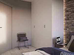MIESZKANIE 38,5 m2 - Sypialnia, styl industrialny - zdjęcie od Dream Design