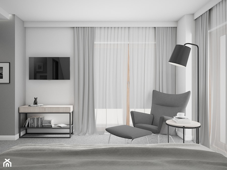 DOM JEDNORODZINNY 200m2 TYNIEC, POLSKA - Sypialnia, styl nowoczesny - zdjęcie od Dream Design