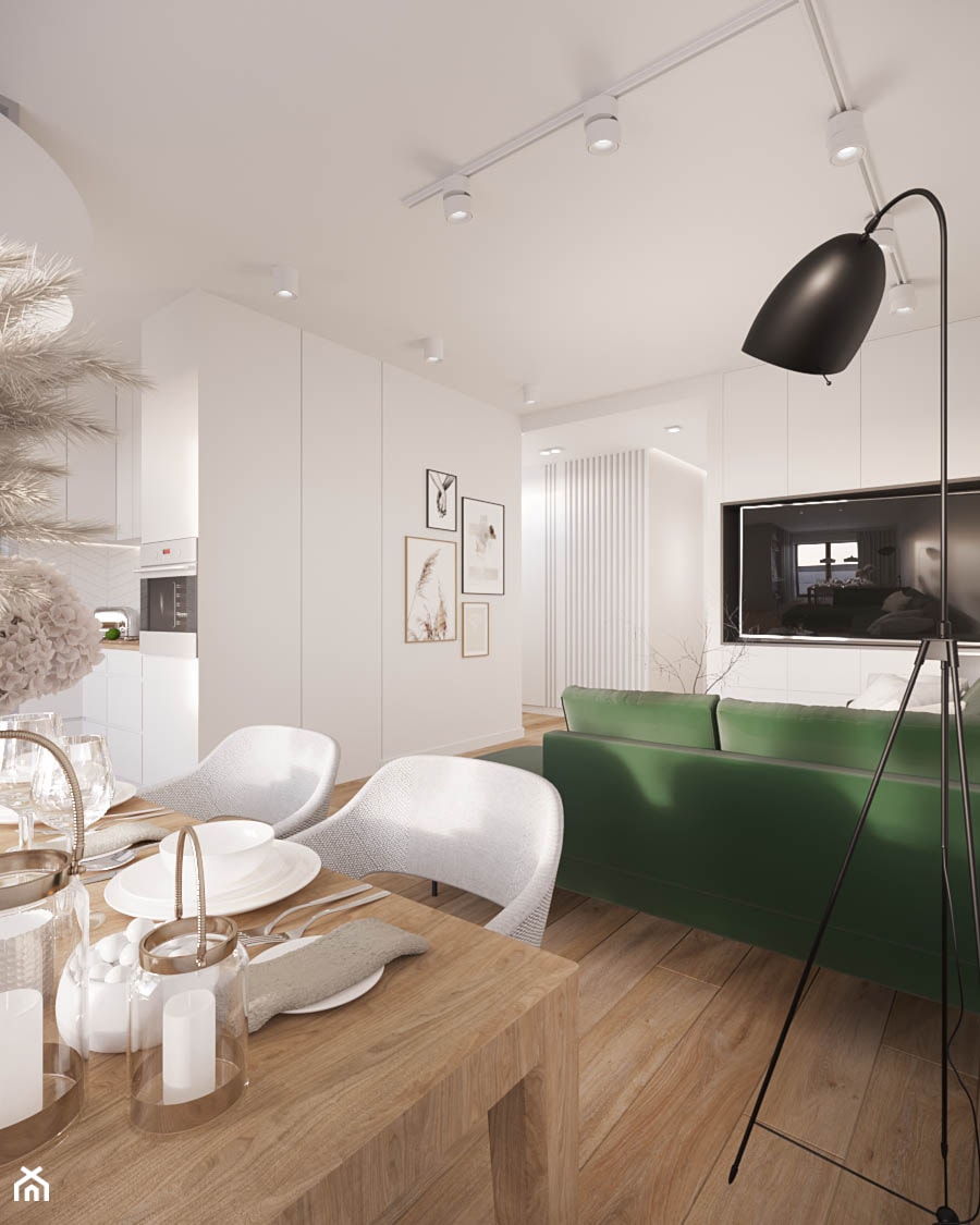 MIESZKANIE 69,2 m2 - Salon, styl nowoczesny - zdjęcie od Dream Design