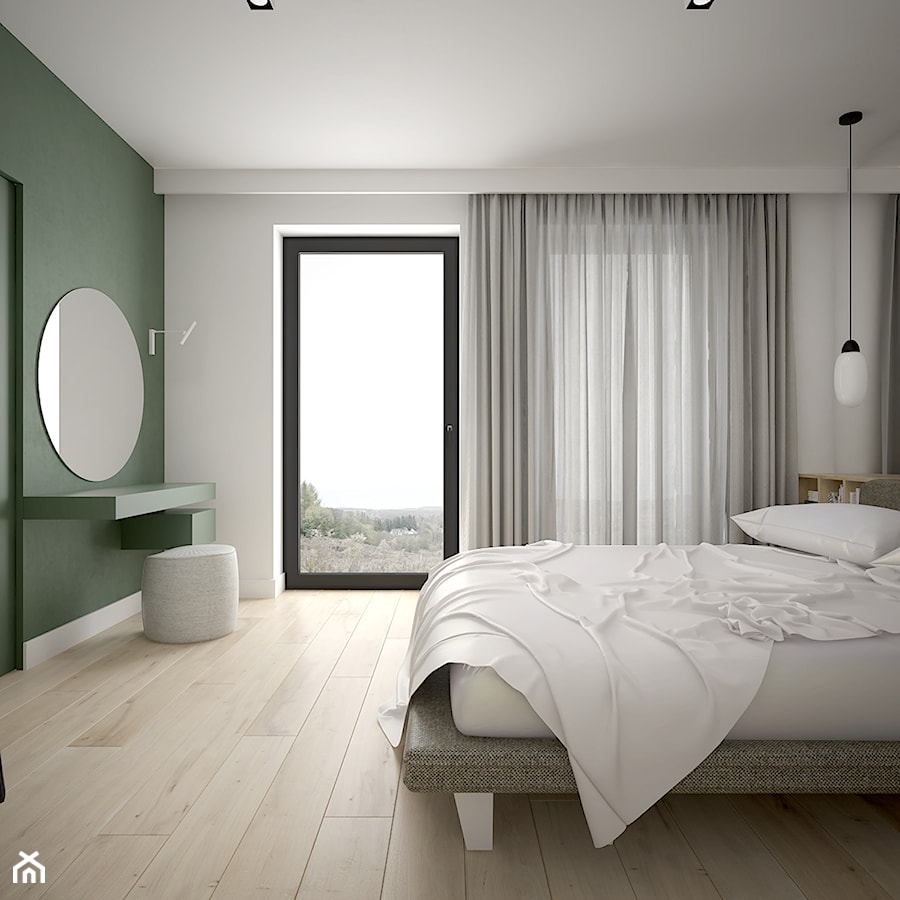 DOM JEDNORODZINNY 200 m2, KRAKÓW - Sypialnia, styl nowoczesny - zdjęcie od Dream Design