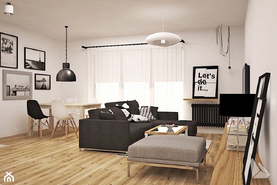Projekt wnętrza mieszkania w Wiślanych Tarasach. - zdjęcie od Dream Design