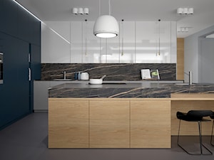 DOM JEDNORODZINNY 211,3 m2 PRZYBYSŁAWICE - Kuchnia, styl nowoczesny - zdjęcie od Dream Design