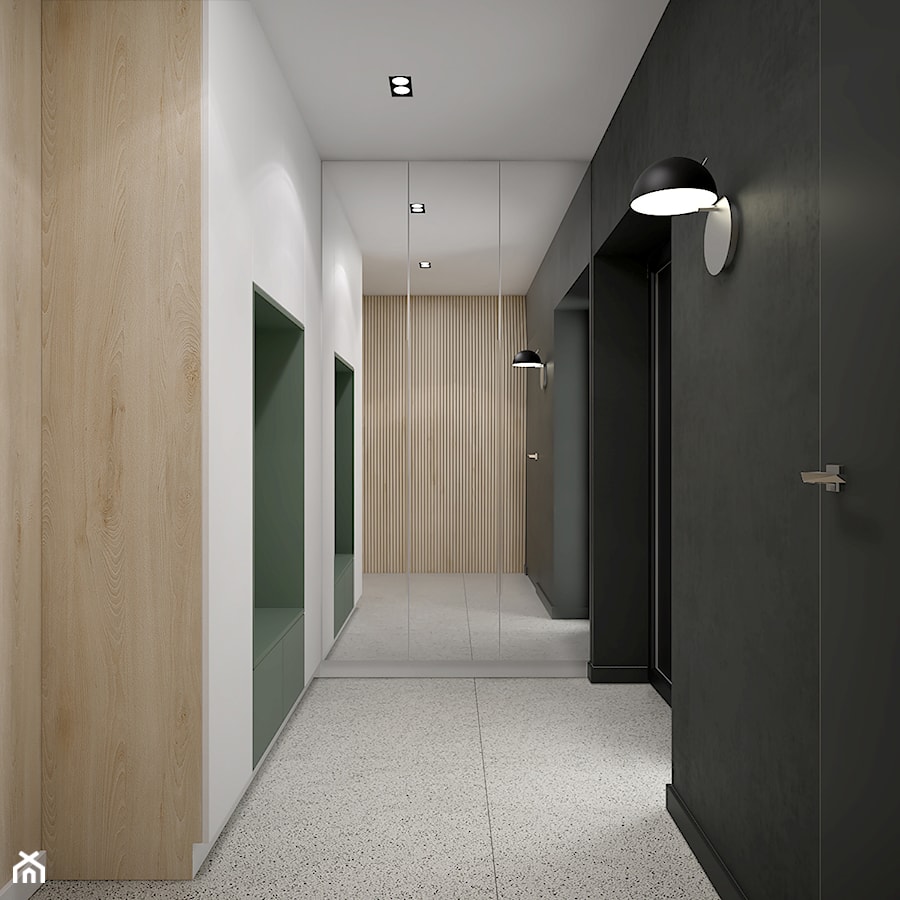 DOM JEDNORODZINNY 200 m2, KRAKÓW - Hol / przedpokój, styl nowoczesny - zdjęcie od Dream Design