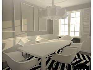 Projekt apartamentu w Warszawie - Jadalnia, styl nowoczesny - zdjęcie od Interior Maker wnętrza