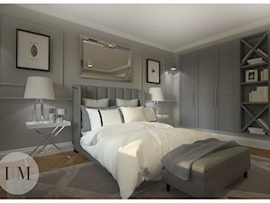 Projekt sypialni 25m2 w kamienicy w Antwerpii - zdjęcie od Interior Maker wnętrza