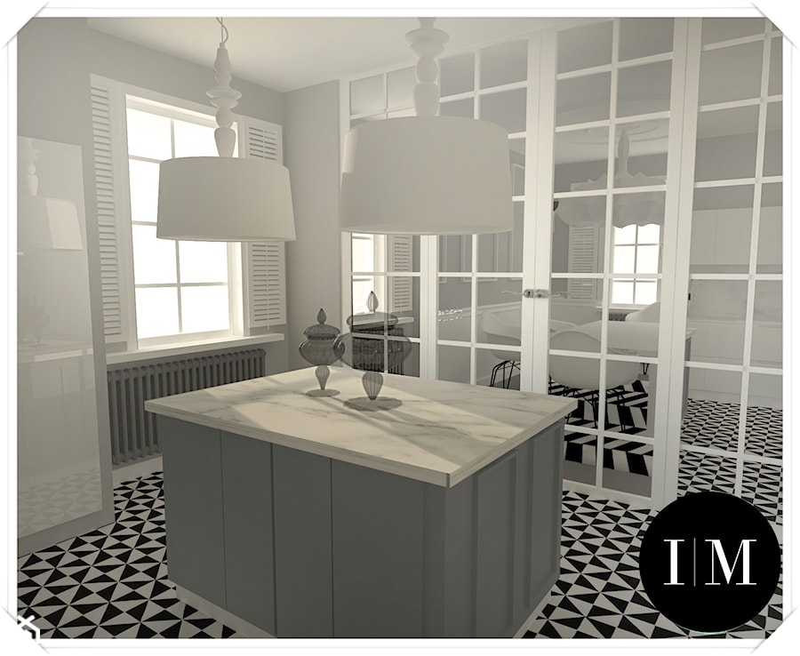 Projekt apartamentu w Warszawie - Kuchnia, styl nowoczesny - zdjęcie od Interior Maker wnętrza