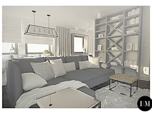 Projekt apartamentu 70m2 w Białymstoku - Salon, styl nowoczesny - zdjęcie od Interior Maker wnętrza