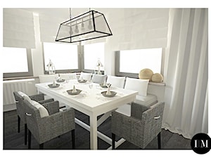 Projekt apartamentu 70m2 w Białymstoku - Jadalnia, styl skandynawski - zdjęcie od Interior Maker wnętrza