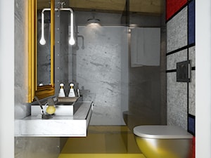 betonowa łazienka - zdjęcie od Beautiful Minds Projektowanie Wnętrz