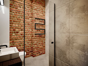 Łazienka w stylu loft - Mała bez okna łazienka, styl industrialny - zdjęcie od Beautiful Minds Projektowanie Wnętrz