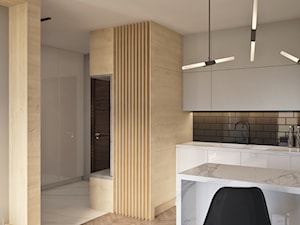 Aneks kuchenny w Mennica Residence - zdjęcie od Beautiful Minds Projektowanie Wnętrz