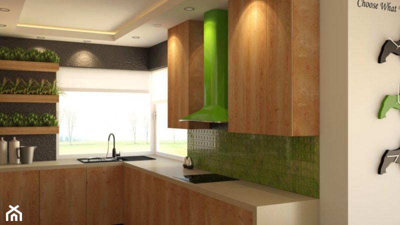 Dom na Białołęce w stylu Eco - Kuchnia - zdjęcie od Beautiful Minds Projektowanie Wnętrz