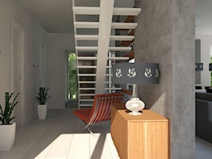 Dom pod Warszawą - Hol / przedpokój, styl skandynawski - zdjęcie od Beautiful Minds Projektowanie Wnętrz