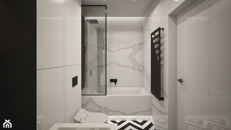 Stylowa łazienka w Apartamencie - zdjęcie od Beautiful Minds Projektowanie Wnętrz