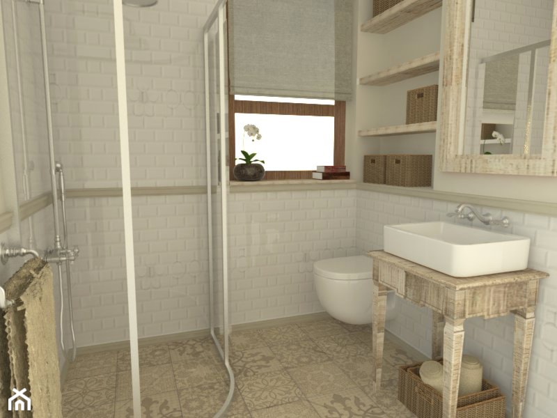łazienka w drewnie - zdjęcie od Beautiful Minds Projektowanie Wnętrz