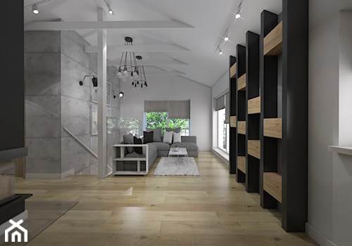 Średni biały salon - zdjęcie od interior art studio