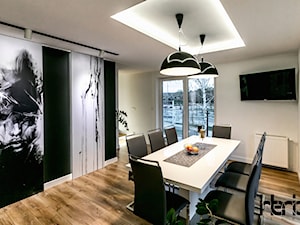 Sesja zdjęciowa nowoczesnego dwupoziomowego apartamentu w Lublinie - Jadalnia, styl nowoczesny - zdjęcie od interior art studio