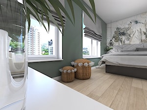 Projekt apartamentu w Warszawie - Sypialnia, styl nowoczesny - zdjęcie od interior art studio