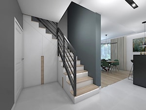 Dom w stylu eklektycznym - Hol / przedpokój, styl skandynawski - zdjęcie od interior art studio