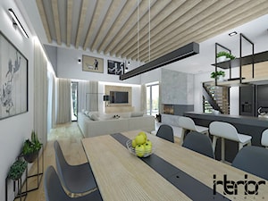 Dom z antresolą - Jadalnia, styl nowoczesny - zdjęcie od interior art studio