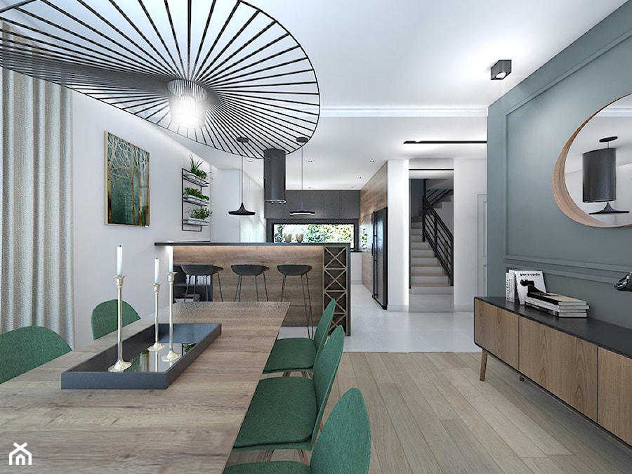 Dom w stylu eklektycznym - Kuchnia, styl glamour - zdjęcie od interior art studio