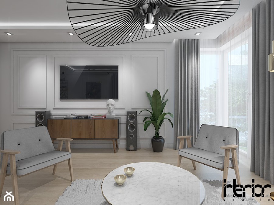 Apartament eklektyczny - Salon, styl nowoczesny - zdjęcie od interior art studio