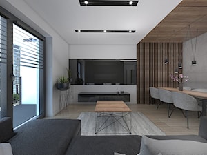 Apartament z industrialną nutą - Salon, styl industrialny - zdjęcie od interior art studio