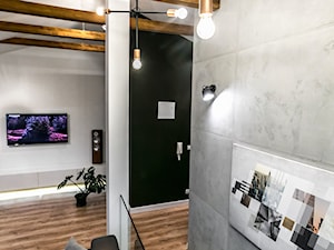 Sesja zdjęciowa nowoczesnego dwupoziomowego apartamentu w Lublinie - Salon, styl nowoczesny - zdjęcie od interior art studio