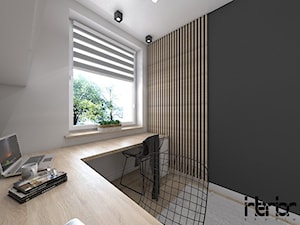 Projekt apartamentu z lustrem w jadalni - Biuro, styl nowoczesny - zdjęcie od interior art studio