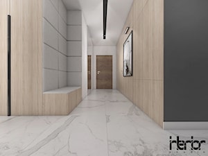 Projekt apartamentu z lustrem w jadalni - Hol / przedpokój, styl nowoczesny - zdjęcie od interior art studio