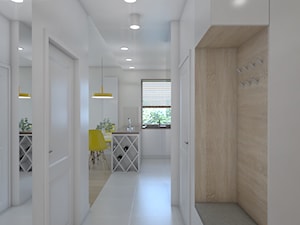 Jasny skandynawski apartament - Hol / przedpokój - zdjęcie od interior art studio