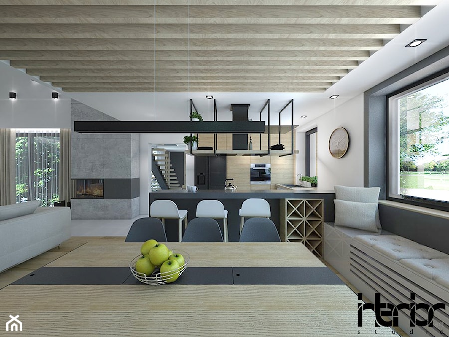 Dom z antresolą - Kuchnia, styl industrialny - zdjęcie od interior art studio