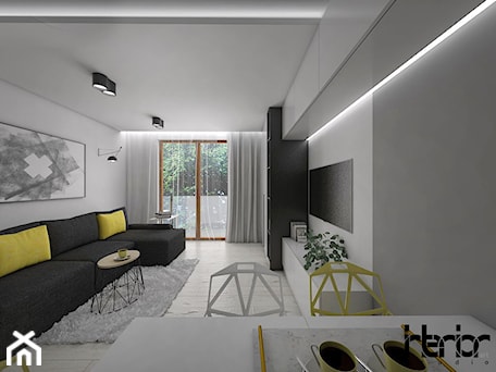 Aranżacje wnętrz - Salon: Apartament młodzieżowy - Salon, styl nowoczesny - interior art studio. Przeglądaj, dodawaj i zapisuj najlepsze zdjęcia, pomysły i inspiracje designerskie. W bazie mamy już prawie milion fotografii!