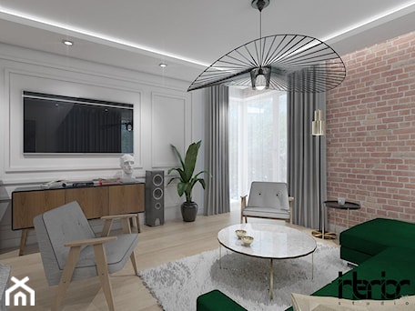 Aranżacje wnętrz - Salon: Apartament eklektyczny - Salon, styl nowoczesny - interior art studio. Przeglądaj, dodawaj i zapisuj najlepsze zdjęcia, pomysły i inspiracje designerskie. W bazie mamy już prawie milion fotografii!