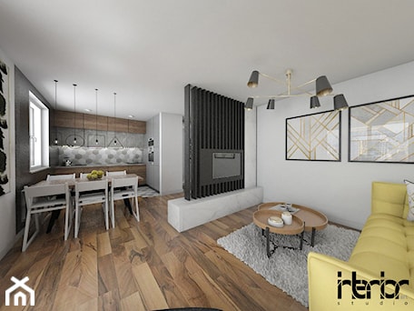 Aranżacje wnętrz - Salon: Apartament Żerań - Salon, styl nowoczesny - interior art studio. Przeglądaj, dodawaj i zapisuj najlepsze zdjęcia, pomysły i inspiracje designerskie. W bazie mamy już prawie milion fotografii!