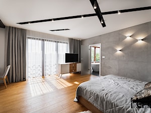 Realizacja domu jednorodzinnego - Sypialnia, styl nowoczesny - zdjęcie od interior art studio