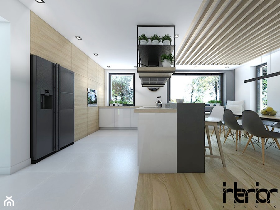 Dom z antresolą - Kuchnia, styl nowoczesny - zdjęcie od interior art studio