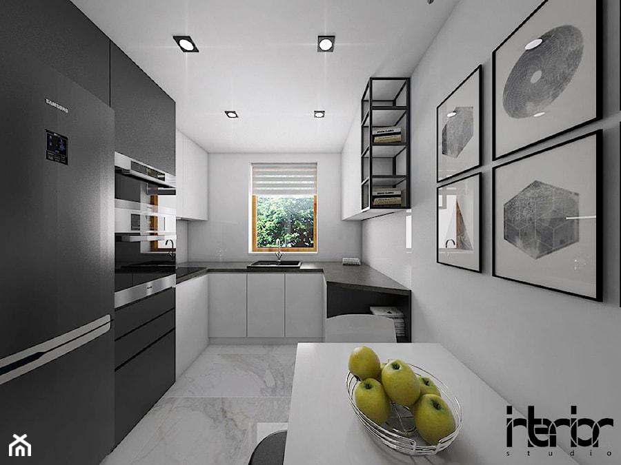Apartament młodzieżowy - Kuchnia, styl nowoczesny - zdjęcie od interior art studio