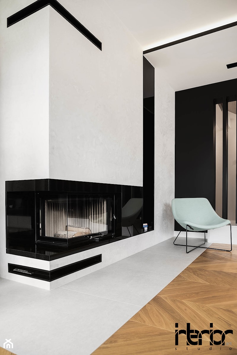 Realizacja domu jednorodzinnego - Salon, styl nowoczesny - zdjęcie od interior art studio