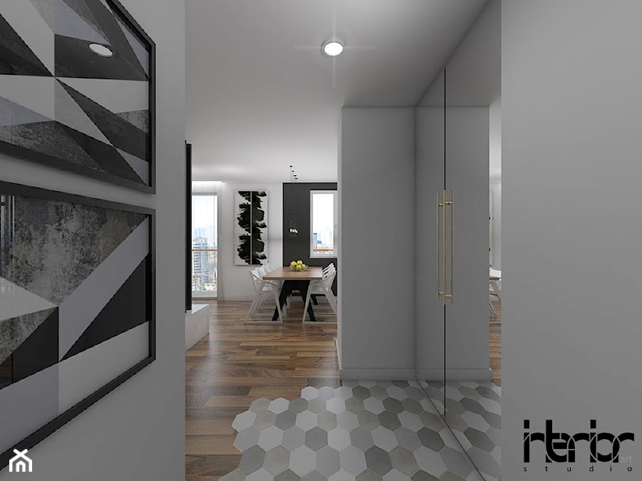 Apartament Żerań - Hol / przedpokój, styl nowoczesny - zdjęcie od interior art studio