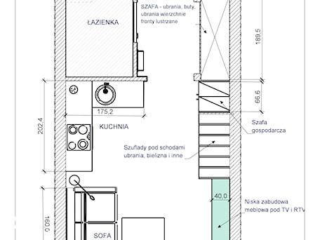 Aranżacje wnętrz - Salon: Salon układ funkcjonalny - BOpracownia. Przeglądaj, dodawaj i zapisuj najlepsze zdjęcia, pomysły i inspiracje designerskie. W bazie mamy już prawie milion fotografii!