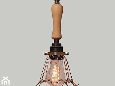 Aranżacje wnętrz - : Lampa Cage Brass Flower z drewnianym uchwytem - KloshArt lampy industrialne. Przeglądaj, dodawaj i zapisuj najlepsze zdjęcia, pomysły i inspiracje designerskie. W bazie mamy już prawie milion fotografii!