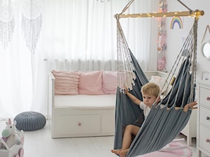Jeansowy Fotel hamakowy w pokoju dziecka - zdjęcie od wHamaku.pl